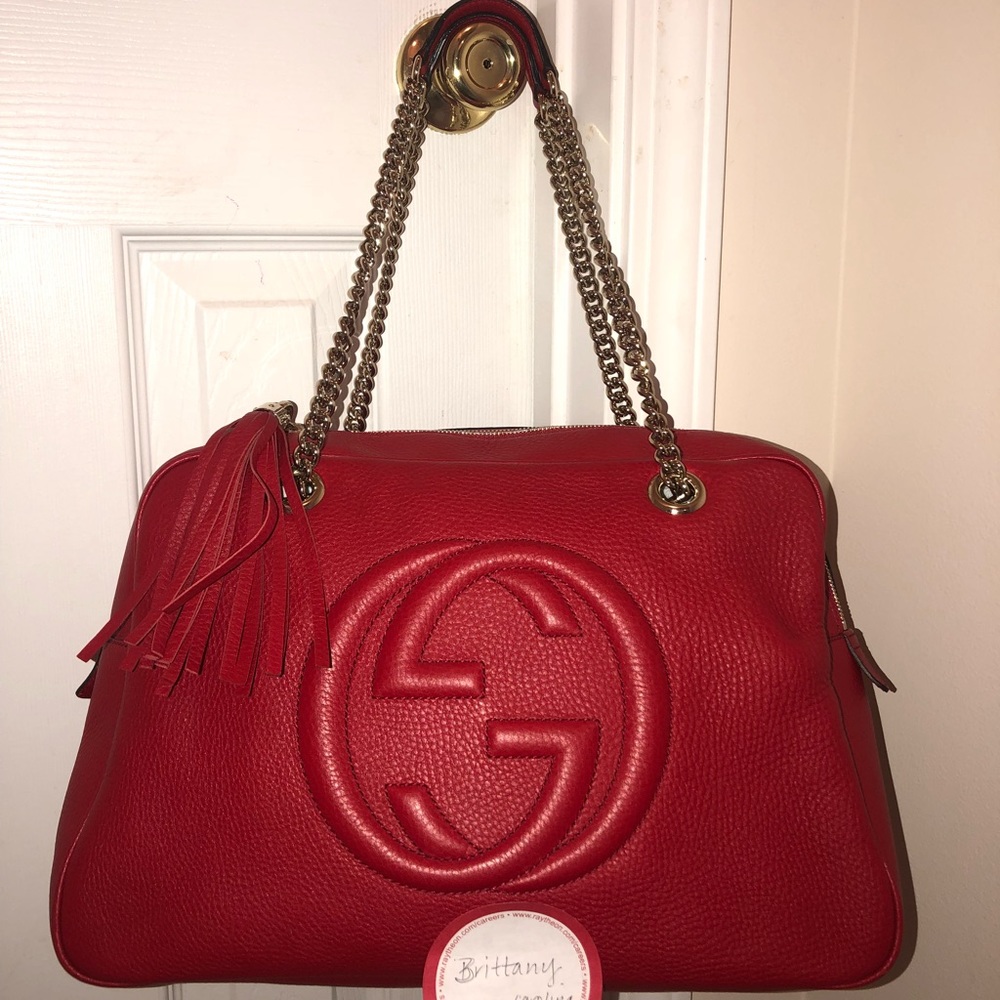 Gucci Soho Shoulder Bag/Double Chain